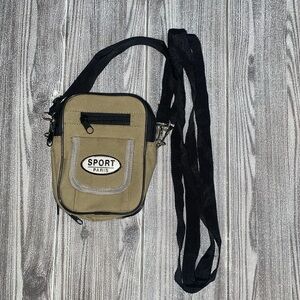 Green and Black Sport Paris Mini Crossbody Bag